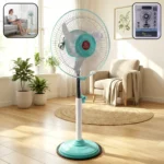 12V DC Hybrid Pedestal Table Fan (Adapter Not Include) - Image 7