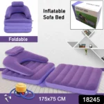 2-in-1 Air Mattress & Lounger Portable Inflatable Sofa with Hand Pump - Image 3