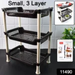 Apex Small Multiuse Plastic Storage Rack Organizer 3-Tier - Image 7