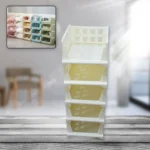 5 Layer Stackable Multifunctional Storage,for Clothes Foldable Drawer Shelf Basket Utility Cart Rack Storage Organizer Cart for Kitchen, Pantry Closet, Bedroom, Bathroom, Laundry (5 Layer 1 Pc) - Image 8