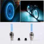 LED Flash Light lamp tyre Wheel Valve Sealing caps (2 Pc / Mix Color) - Image 9