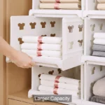 4-Layer Stackable Foldable Storage Organizer Cart Kitchen, Closet, Bedroom & Bathroom - Image 4