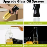 Glass Premium Oil Spray Bottle - (300 Ml Approx / 1 Pc) - Image 3
