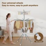 Multi-Layer Foldable Clothes Drying Rack Set - Image 3