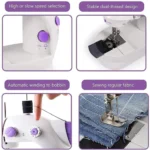 Home Tailoring Sewing Machine With Extension Table Set, Portable Stitching Machine - Image 5