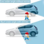 Blind Spot Round Wide Angle Adjustable Convex Rear View Mirror - Pack of 2 - Image 3