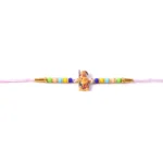 Hanuman Ji Designer Rakhi with Colorful Beads (1 Pc) - Image 3