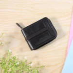 Compact Zip-Around Card Holder Wallet for Men & Women (1 Pc) - Image 2