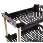 Apex Small Multiuse Plastic Storage Rack Organizer 3-Tier - Image 3