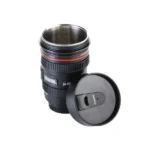 Camera Lens Shaped Coffee Mug Flask With Lid - Image 2
