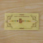 Hanuman Ji Designer Rakhi with Colorful Beads (1 Pc) - Image 2