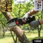 Mini Electric Cordless Chainsaw (1 Set, 48V, Blade size 18 Cm) - Image 2