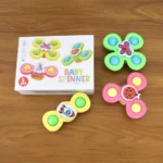 Colour Baby Spinner Toy Set – Suction Cup Sensory Spin Toys (3 Pc Set) - Image 6