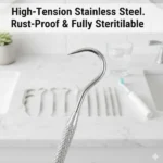 7 IN 1 STAINLESS STEEL TOOTHPICK FLOSSIER SET (1 SET / With Case) - Image 6