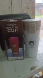Stainless Steel Vacuum Insulated Coffee Flask with Flip Lock Lid (400ML / 1 Pc) - Image 5