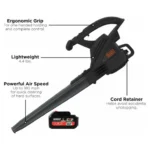 Multi-Purpose Home and Garden Air Blower Kit with Collection Bag for Easy Cleaning - Image 4