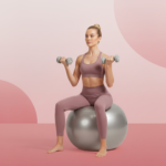 Heavy Duty Gym Ball Non-Slip Stability Ball with Foot Pump for Total Body Fitness - Image 3