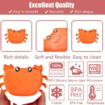 Creative Crab Shape Ice Mold Tray Silicone Ice Cube Maker Fun Cartoon Ice Tray (1 Pc) - Image 4
