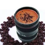 Camera Lens Shaped Coffee Mug Flask With Lid - Image 5