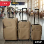 3 In 1 Soft side Trolley Luggage Set 3 Piece - Image 5