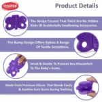 Aditi Baby Silicone Teething Toy Butterfly Shape Soft Chew Teether (1Pc/Mix Colour) - Image 4