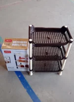 Apex Small Multiuse Plastic Storage Rack Organizer 3-Tier - Image 2