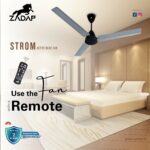 Zadap STROM 900mm High Speed BLDC Ceiling Fan with Remote(Gray) - Image 3