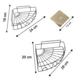 2 Pc Shower Caddy Corner for holding and storing various household stuffs and items etc. - Image 4