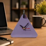 Modern Triangle Table Clock | Geometric Decorative Table Clock for Home, Office & Study Desk - Image 4