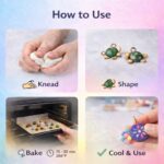 NARA Polymer Clay Multi Color DIY Craft Modeling Clay Kit for Art & Jewelry Making (40pc, 18 Colour) - Image 5