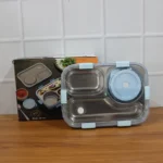 Premium Stainless Steel Compartment Lunch Box 1 Set - Image 5