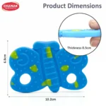 Aditi Baby Silicone Teething Toy Butterfly Shape Soft Chew Teether (1Pc/Mix Colour) - Image 5