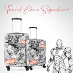 Novex Marvel Avenger Kids Trolley Bags for Travel Polycarbonate Luggage /Suitcase with 4 Wheel (Black,22 Inch) - Image 2