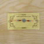 Evil Eye Designer Rakhi with Multicolor Beads (1 Pc) - Image 2