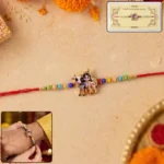 Lord Krishna with Cow Designer Rakhi (1 Pc) - Image 2