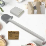 Portable Silicone Toilet Brush – Wall-Mounted, Anti-Drip Cleaner with Non-Slip Handle