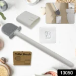 Portable Silicone Toilet Brush – Wall-Mounted, Anti-Drip Cleaner with Non-Slip Handle - Image 2