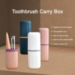 Plastic Hygienic Toothbrush Travel Portable Case (2 Pc) - Image 3