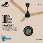 Zadap STROM 900mm High Speed BLDC Ceiling Fan with Remote(Light Wooden) - Image 6