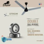 Zadap STROM 1200mm High Speed BLDC Ceiling Fan with Remote(Gray) - Image 4