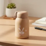 Cute Bunny Print Glass Drinking Bottle (330ML / 1 Pc, Mix Color) - Image 5