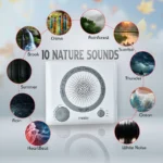 Sleep Therapy Sound Machine with 8 Soothing Sounds (Battery, Timer Option) - Image 2