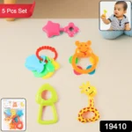 Plastic Baby Rattle Toys 5 Pcs Set - Image 2