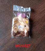 Brown Panda Print Small Hot Water Bag with Cover for Pain - Image 2