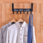 Heavy-Duty Carbon Steel Door Hook Hanger Rack (1 pc / 6 Hook / Black) - Image 2