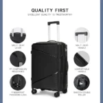 3-Piece Hardshell Luggage Set with Spinner Wheels & TSA Lock - Image 3