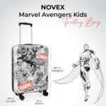 Novex Marvel Avenger Kids Trolley Bags for Travel Polycarbonate Luggage /Suitcase with 4 Wheel (Black,22 Inch) - Image 3