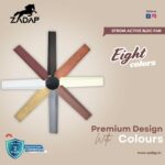 Zadap STROM 1200mm High Speed BLDC Ceiling Fan with Remote(Wooden) - Image 4