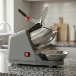 Electric Ice Crushing Machine with Stainless Steel Bowl 1 Set - Image 3