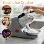 Electric Ice Crushing Machine with Stainless Steel Bowl 1 Set - Image 5